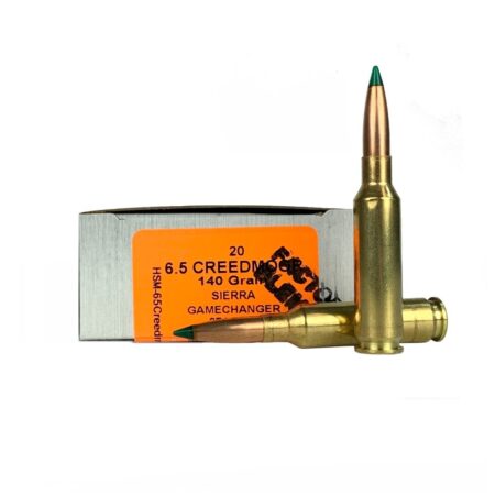 HSM Factory Blemish Tipping Point 6.5 Creedmoor 140 Gr. Sierra GameChanger- Box of 20