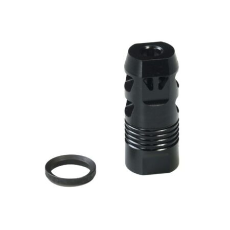 CMMG Zeroed AR-10 6.5mm Muzzle Brake 5/8"-24- Steel Matte