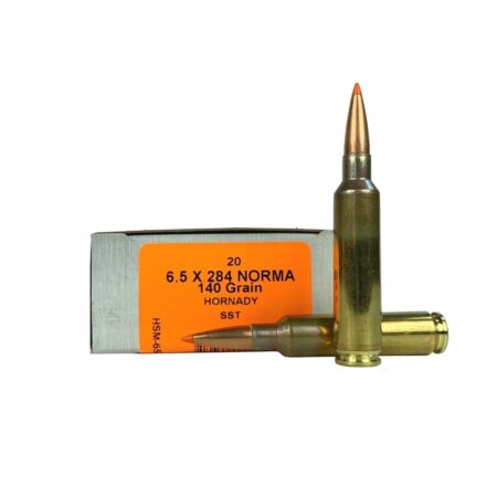 HSM Tipping Point 2 6.5x284 Norma 140 Gr. Hornady SST Boat Tail- Box of 20