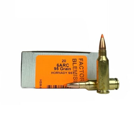 HSM Tipping Point 2 Factory Blemish 6mm ARC 95 Gr. Hornady SST Boat Tail- Box of 20