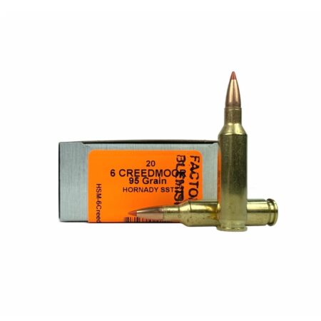 HSM Tipping Point 2 Factory Blemish 6mm Creedmoor 95 Gr. Hornady SST Polymer Tip- Box of 20