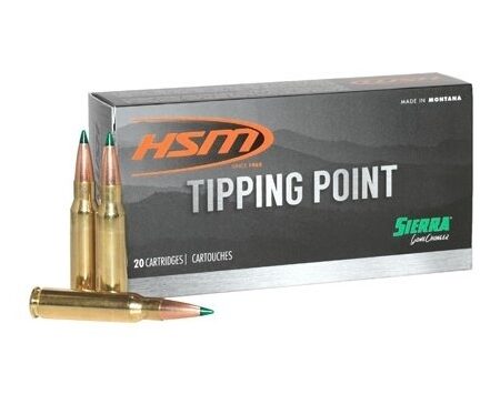 HSM Factory Blemish Tipping Point 7mm-08 Remington 165 Gr. Sierra GameChanger- Box of 20