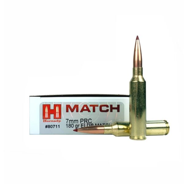 Hornady Match 7mm PRC 180 Gr. ELD Match Polymer Tipped- Box of 20