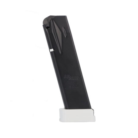 SIG SAUER P226 X-FIVE 9mm 20-Round Extended Magazine- Aluminum Base Plate- White