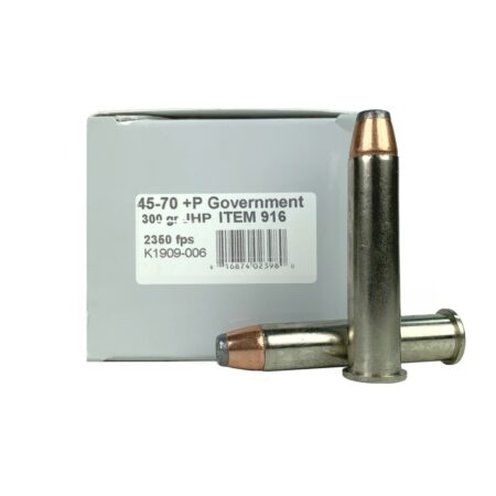 Underwood .45-70 Government +P 300 Gr. Jacketed Hollow Point- Box of 20
