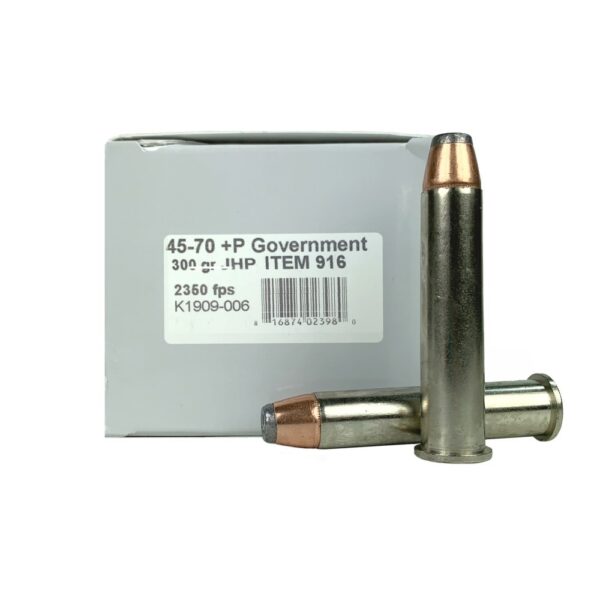 Underwood .45-70 Government +P 300 Gr. Jacketed Hollow Point- Box of 20