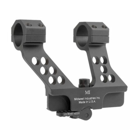Midwest Industries AK-47 / AK-74 Quick Detach 30mm Side Rail Scope Mount- Aluminum Black