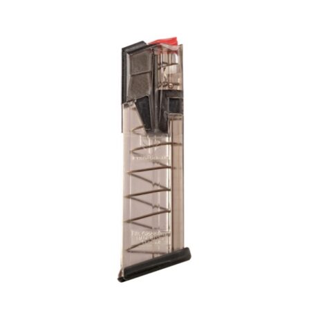 Elite Tactical System Omega Glock 17/18/19/19x/34/45 9mm Luger 17-Round Magazine- Translucent Polymer
