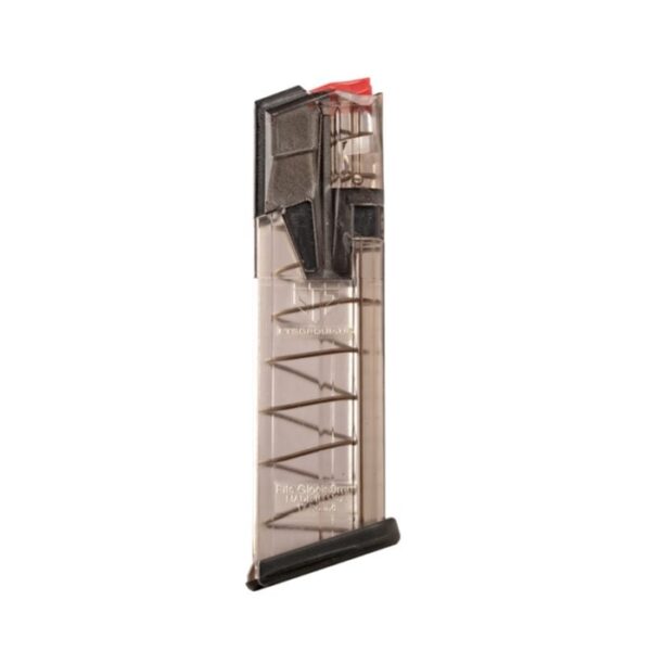 Elite Tactical System Omega Glock 17/18/19/19x/34/45 9mm Luger 17-Round Magazine- Translucent Polymer
