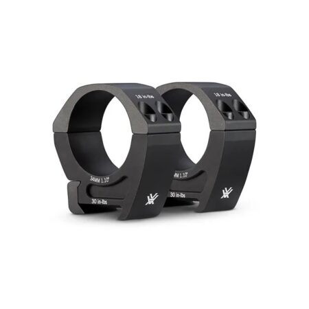Vortex Pro 34mm Rifle Scope Rings- 1.10" Medium Height - Picatinny/Weaver- Matte Black