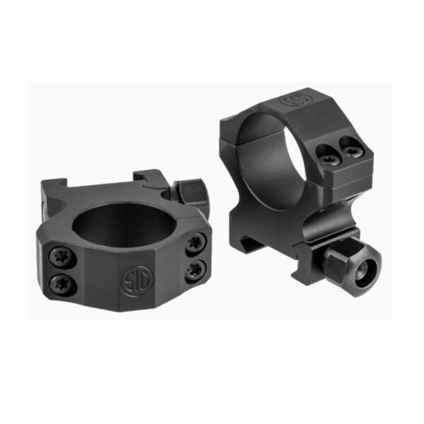 SIG SAUER ALPHA1 Hunting Scope Rings, 30mm Medium, Aluminum, Complete Set- Black