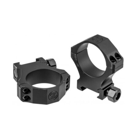 SIG SAUER ALPHA1 Hunting Scope Rings, 34mm High, Aluminum, Complete Set- Black