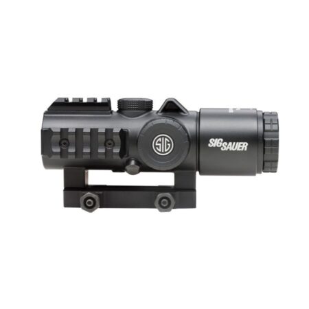SIG SAUER BRAVO5 5x30mm 5.56/7.62mm Horseshoe Dot Battle Sight, Illum. Reticle, .5 MOA, M1913- Black