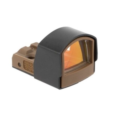 SIG SAUER ROMEO-ZERO 1x Ultra Compact Micro Reflex Sight with Steel Shroud 3 MOA Red Dot- Coyote
