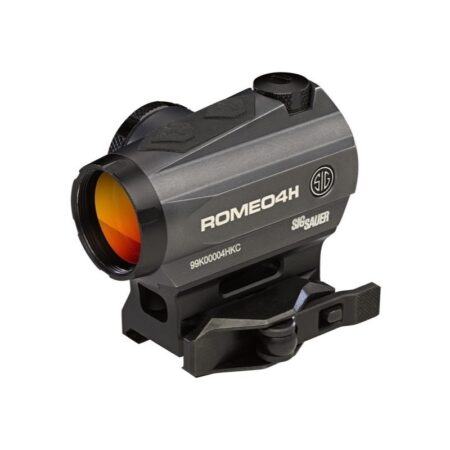 SIG SAUER ROMEO4H 1x20mm Compact Red Dot Sight w/ 1913 Mount- 2 Moa/65 Moa Ballistic Circle Dot Reticle- Graphite