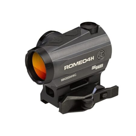 SIG SAUER ROMEO4H 1x20mm Compact Red Dot Sight w/Mount- Ballistic Circle Quadplex- Graphite