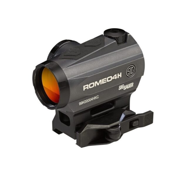 SIG SAUER ROMEO4H 1x20mm Compact Red Dot Sight w/Mount- Ballistic Circle Quadplex- Graphite