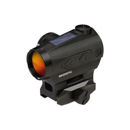 SIG SAUER ROMEO4T 1x20mm Compact Red Dot Sight w/Mount- Ballistic Circle Plex Reticle- Black