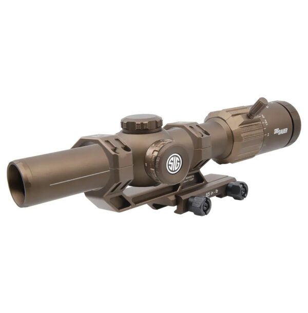 SIG SAUER Tango-MSR 1-6x24mm 30mm Main Tube BDC6 Reticle, 0.5 MOA W/ Mount- Coyote