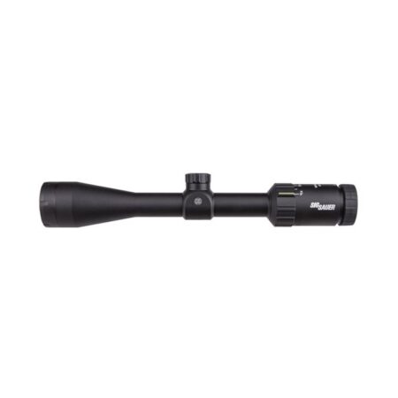 SIG SAUER WHISKEY3 4-12x40mm Hunting Rifle Scope 1" Main Tube, 0.25 MOA, QuadPlex Reticle- Black