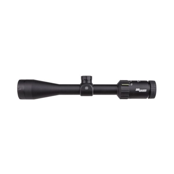 SIG SAUER WHISKEY3 4-12x40mm Hunting Rifle Scope 1" Main Tube, 0.25 MOA, Hellfire QuadPlex Reticle- Black