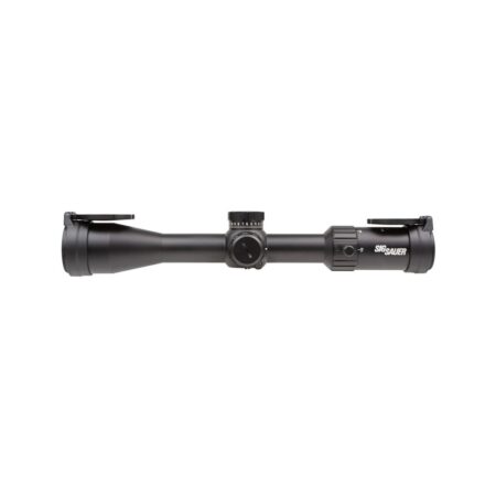 SIG SAUER WHISKEY4 4-16x44mm Hunting Rifle Scope 30mm Main Tube Milling Hunter 0.25 MOA Reticle, Zero Stop- Black