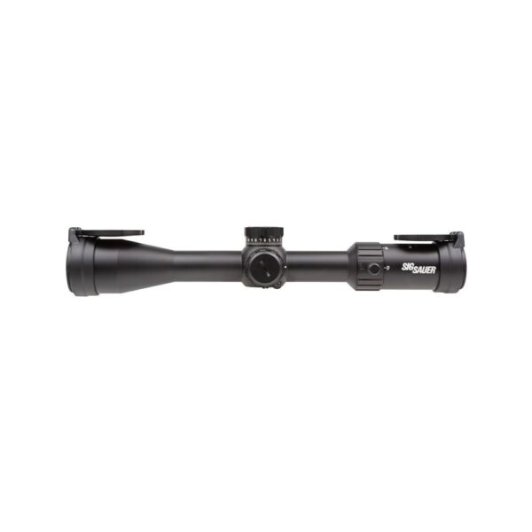 SIG SAUER WHISKEY4 4-16x44mm Hunting Rifle Scope 30mm Main Tube Milling Hunter 0.25 MOA Reticle, Zero Stop- Black