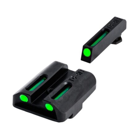 TRUGLO TFO Sight Set Glock 42 Tritium / Fiber Optic- Green Front / Green Rear