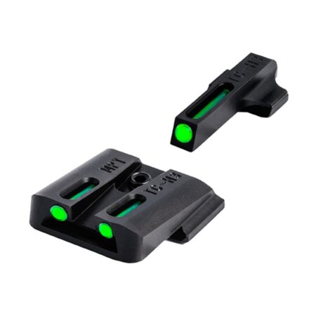 TRUGLO TFO Sight Set S&W M&P, SD9, SD40 Steel Tritium / Fiber Optic- Green Front / Green Rear