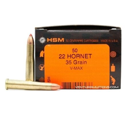 HSM Factory Blemish .22 Hornet 35 Gr. Hornady V-Max- Box of 50