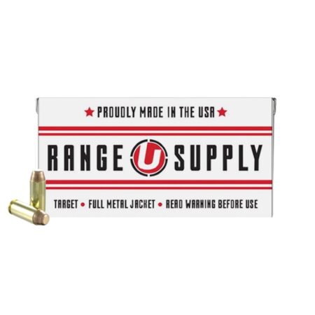 Underwood Range Supply 10mm Auto 180 Gr. Full Metal Jacket- Box of 50