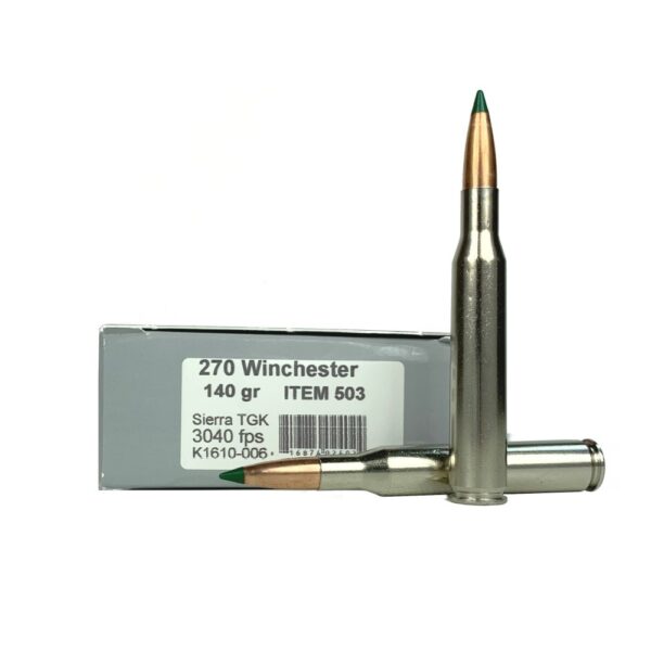Underwood .270 Winchester 140 Gr. Sierra Tipped Gameking- Box of 20