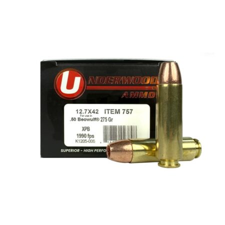 Underwood .50 Beowulf 275 Gr. Solid Copper XPB Hollow Point- Lead Free- Box of 20