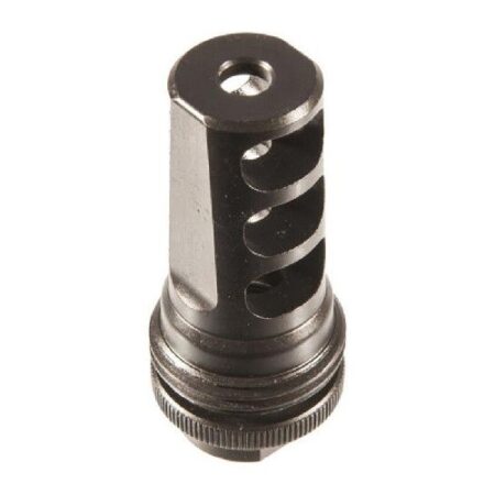 SilencerCo ASR .224/5.56 Cal 3-Port Muzzle Brake Suppressor Mount 1/2x28"- Steel Black