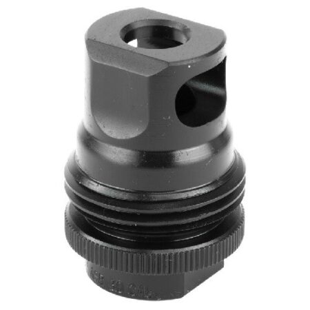 SilencerCo ASR .30 Cal Single-Port Muzzle Brake Suppressor Mount 5/8x24" Thread- Steel Black