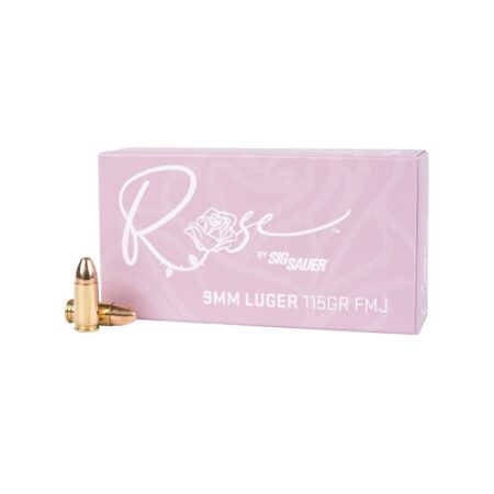 SIG SAUER Rose 9mm Luger 115 Gr. Full Metal Jacket- Box of 50
