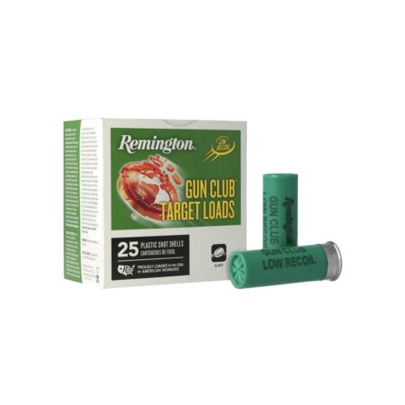 Remington Gun Club Target Low Recoil 12 Gauge 2-3/4" 1 oz #8 Shot- Box of 25