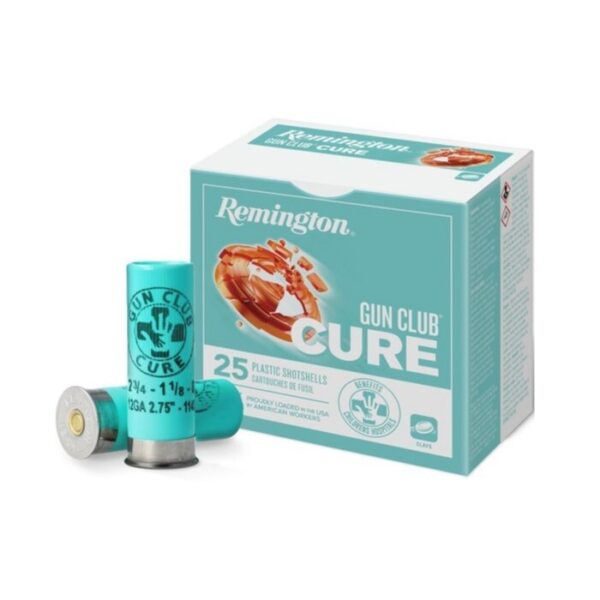 Remington Gun Club Cure 12 Gauge 2-3/4" 1-1/8 oz #8 Shot- Box of 25