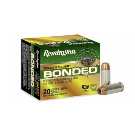 Remington Golden Saber Bonded 10mm Auto 180 Gr. Bonded Brass Jacketed Hollow Point- Box of 20