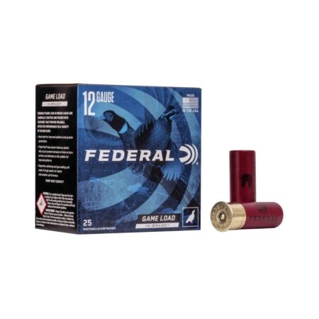 Federal Game Load Hi-Brass 12 Gauge 2-3/4" 1-1/4 oz #6 Lead Shot- Box of 25