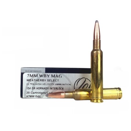 Weatherby Select 7mm Weatherby Magnum 154 Gr. Interlock Soft Point- Box of 20