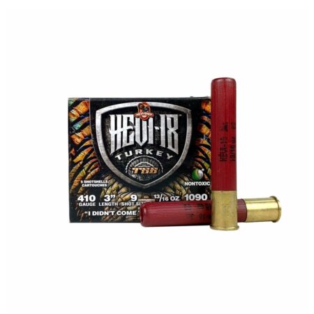 Hevi-Shot Hevi-18 Turkey TSS .410 Bore 3" 13/16 oz #9 Tungsten Shot -Lead Free- Box of 5