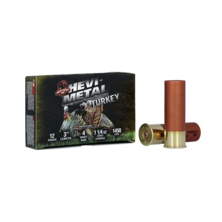Hevi-Shot Hevi-Metal Turkey 12 Gauge 3" 1-1/4 oz #4 & 5 Bismuth-Steel Shot -Lead Free- Box of 5