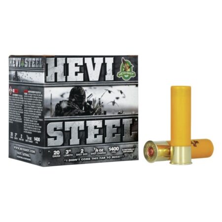 Hevi-Shot Hevi-Steel 20 Gauge 3" 7/8 oz #2 Non-Toxic Steel Shot- Box of 25