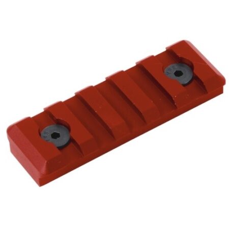 Timber Creek M-LOK Picatinny Rail Section 5-Slot- Anodized Red