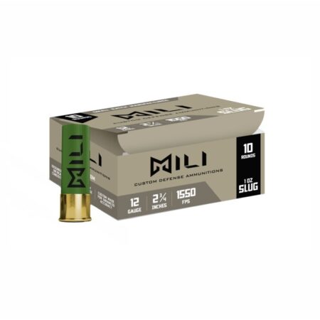 Mili Custom Defense 12 Gauge 2-3/4" 1 oz. Lead Slug- Box of 10