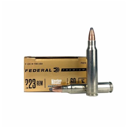 Federal Premium .223 Remington 60 Gr. Nosler Partition- Box of 20