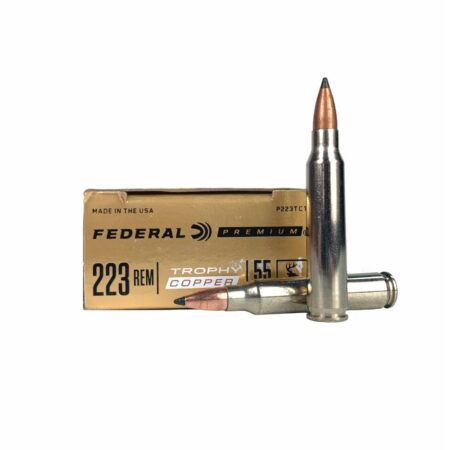 Federal Premium .223 Remington 55 Gr. Trophy Copper Tipped Boat Tail- Lead-Free- Box of 20