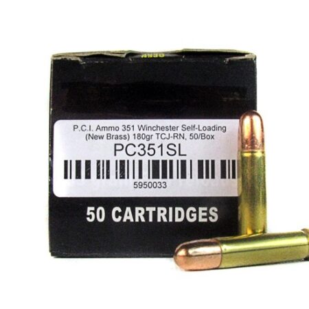 PCI .351 Winchester Self-Loading 180 Gr. Total Copper Jacket Round Nose- Box of 50