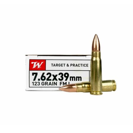 Winchester USA Target & Practice 7.62x39mm 123 Gr. Full Metal Jacket- Box of 20